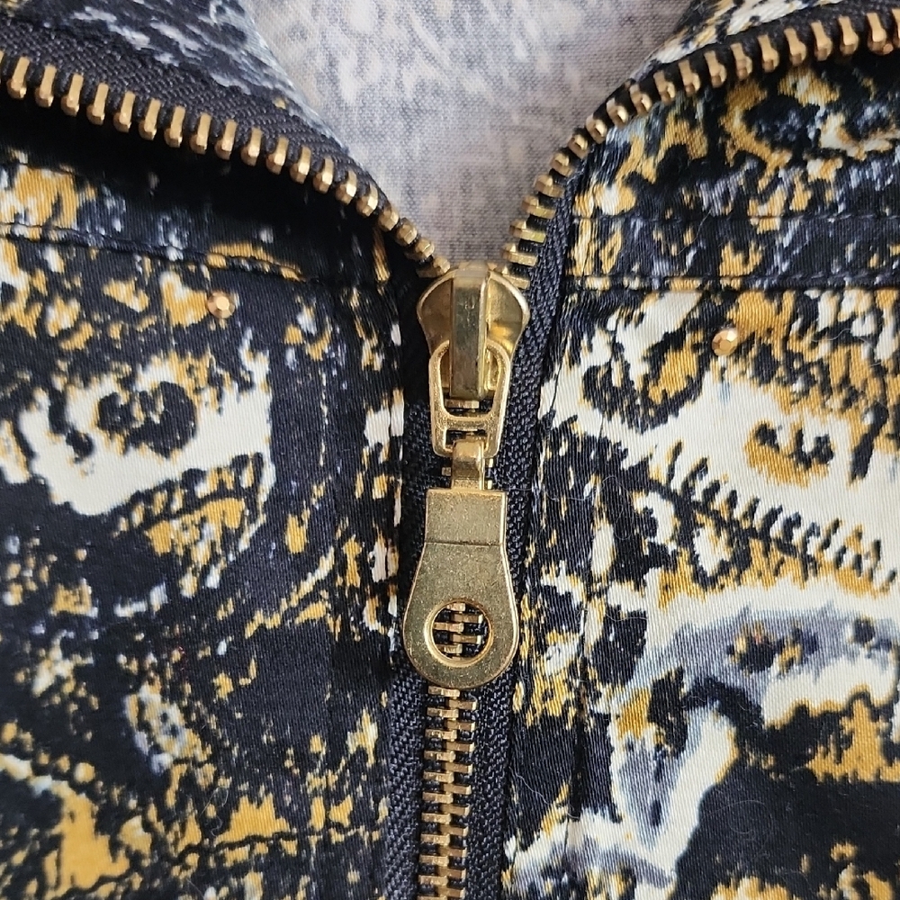 Christopher & Banks Black and Gold Paisley Blazer - Picture 3 of 9